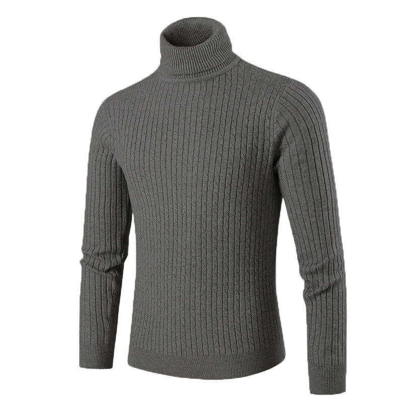 Streetwave Men's Turtleneck Sweater With Structured Knit For Warmth Comfort And Style