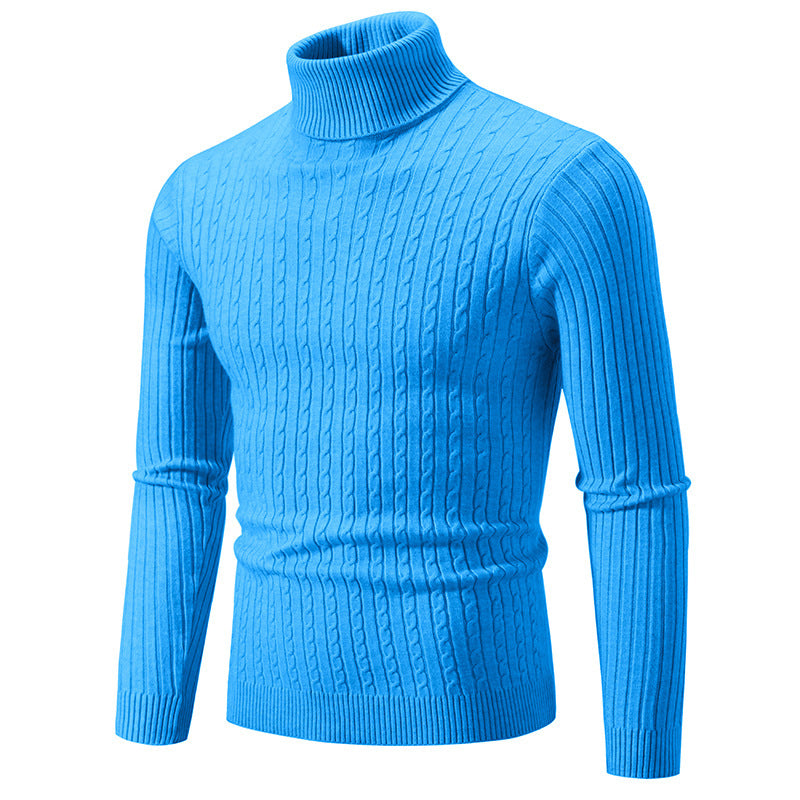 Streetwave Men's Stylish Turtleneck Sweater In Fine Knit For Modern Look And Warmth