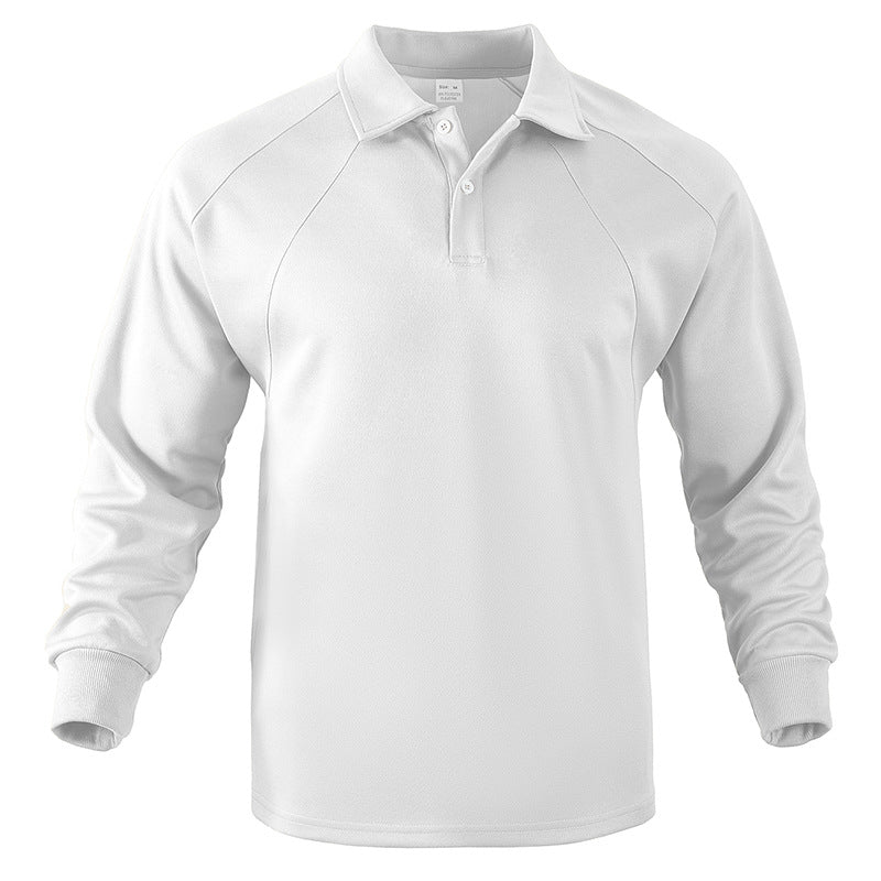 Mens Breathable Soft Cotton Long Sleeve Polo Shirt Streetwave With Sporty Details For Active Men