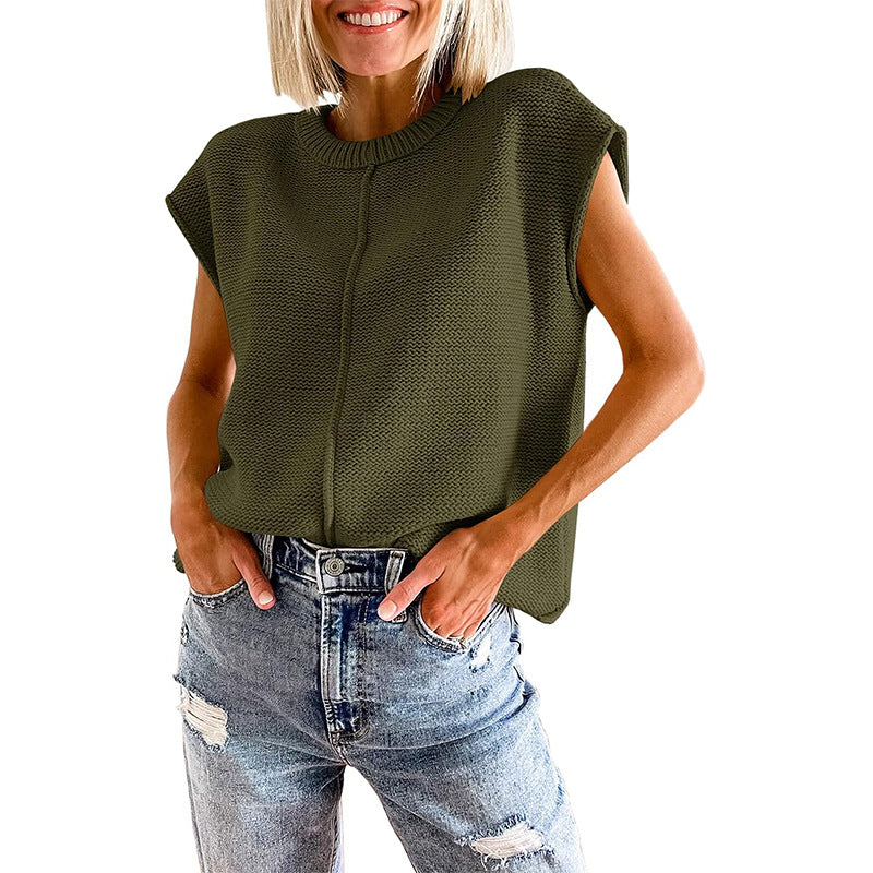 Street-wave Womens Knit Top Breathable Cotton For Stylish Women With Casual Elegant Look