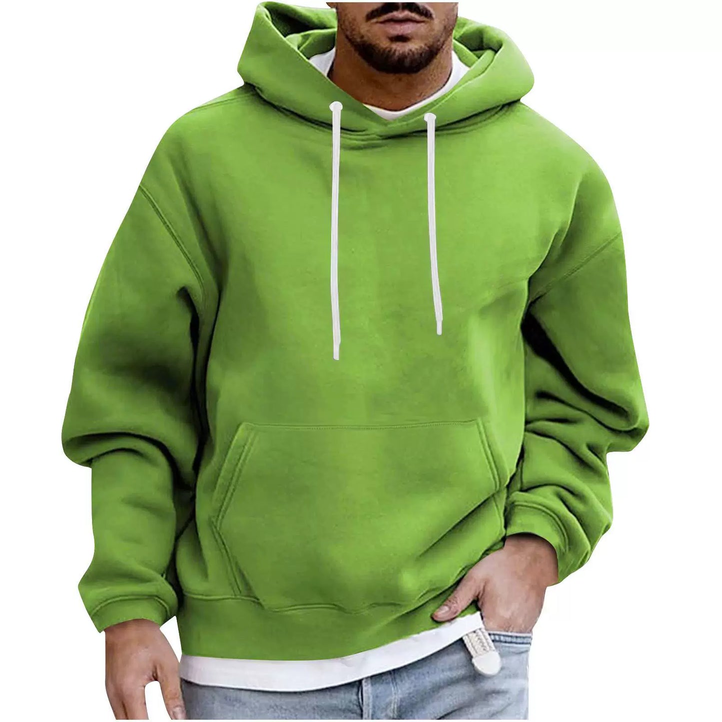 StreetWave Nordisk Flair Men's Fleece Hoodie Loose Fit