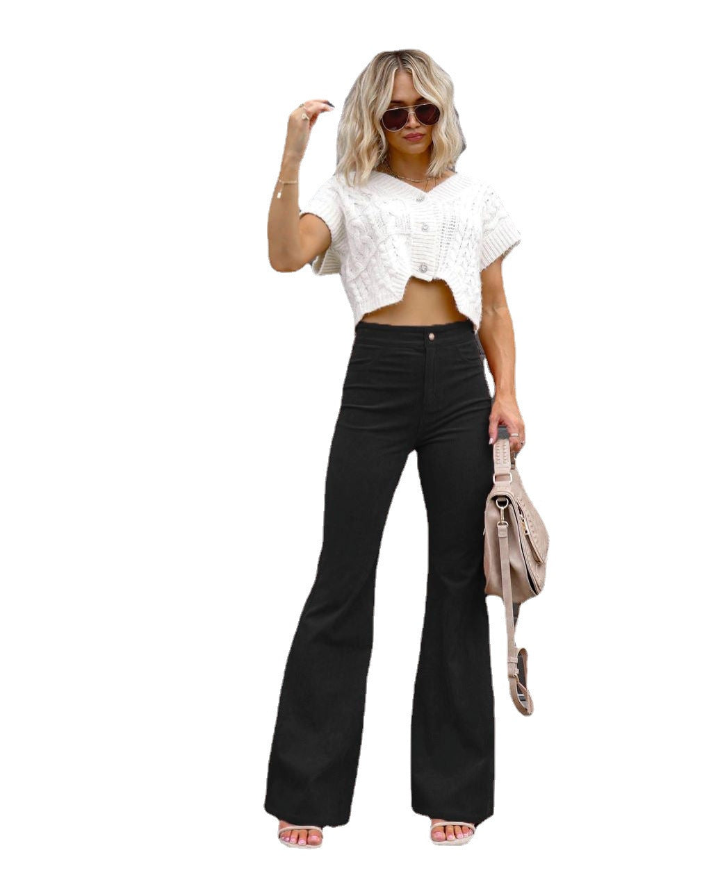 Street Wave High Waist Flared Jeans For Women Retro Chic Comfort And Flattering Fit