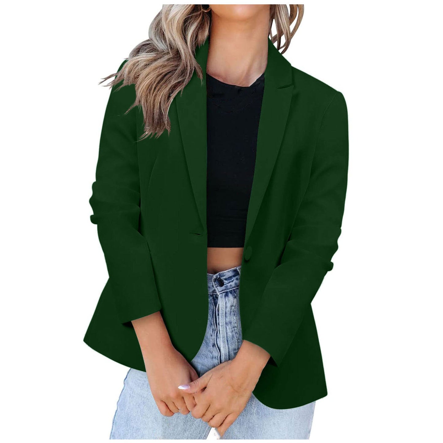 Street-wave Women's Elegant Blazer With Modern Cut And Practical Pockets For A Polished Look