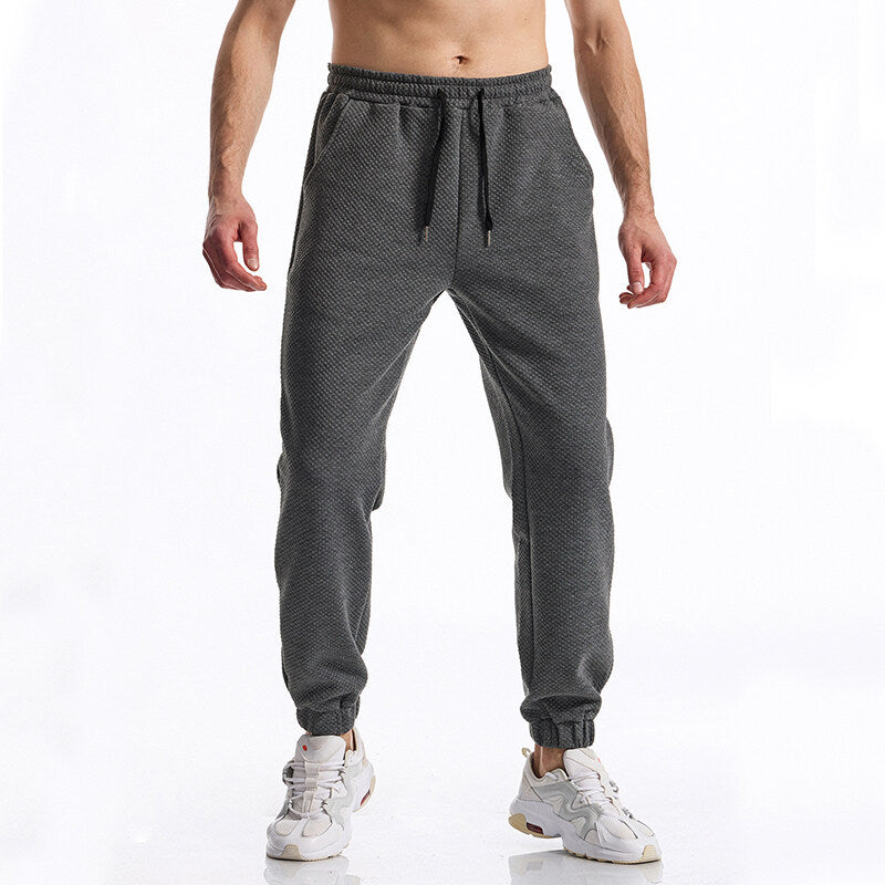 Street-wave Mens Sport Joggers With Textured Surface For Breathable Everyday Comfort