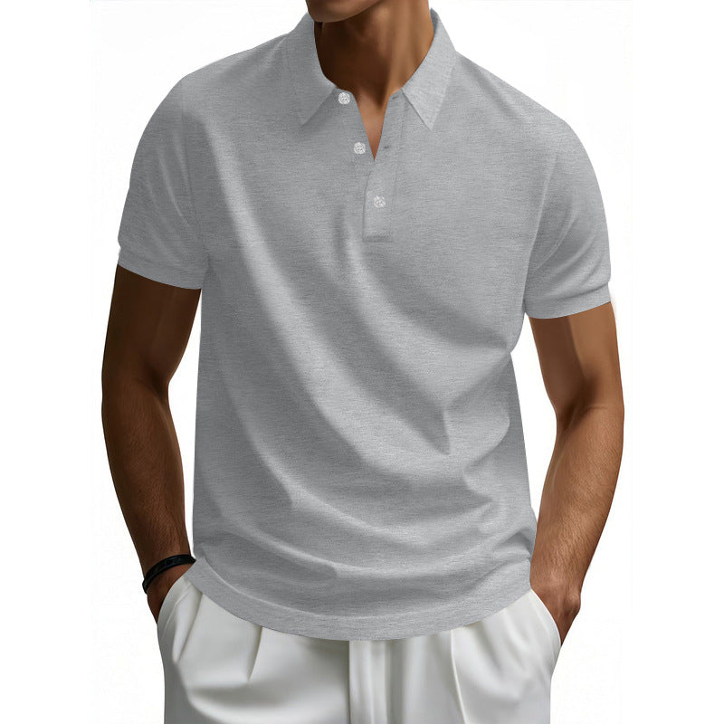 Street-Wave Men's Moisture-Wicking Polo Shirt With Structured Collar For Everyday Comfort