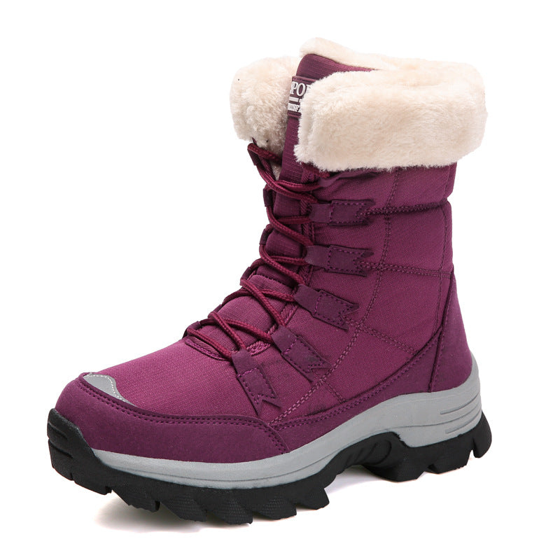 Street-wave Women Insulated Winter Boots With Non Slip Traction Sole And Warm Lining Outdoor Ready