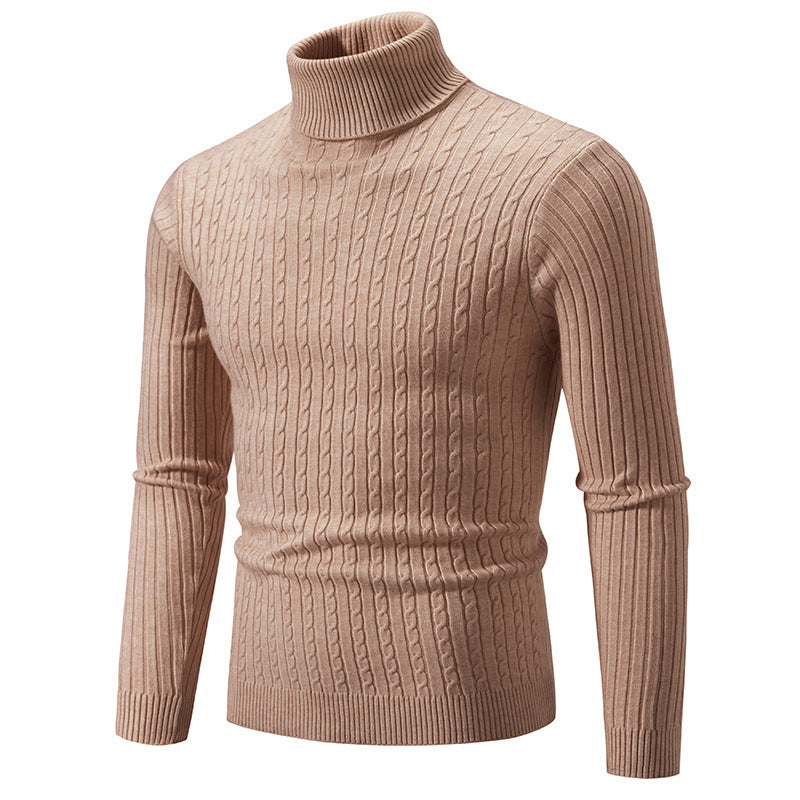 Streetwave Mens Knit Turtleneck Sweater Cozy Versatile Warmth For Office And Casual Wear
