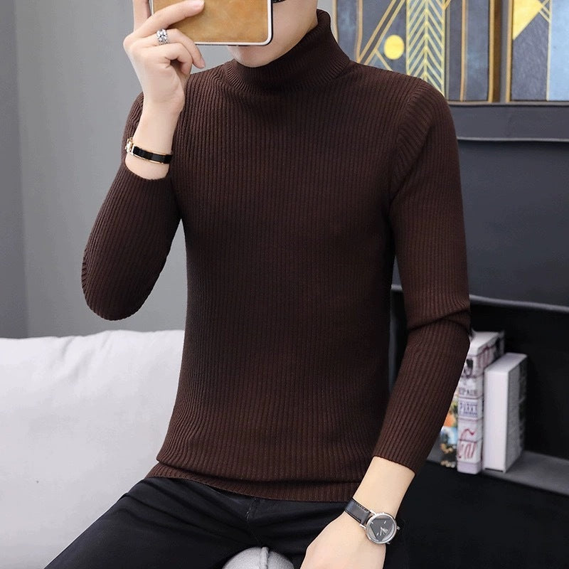 Street-Wave Women's Soft Ribbed Turtleneck Knit Sweater For Cozy Everyday Warmth And Comfort