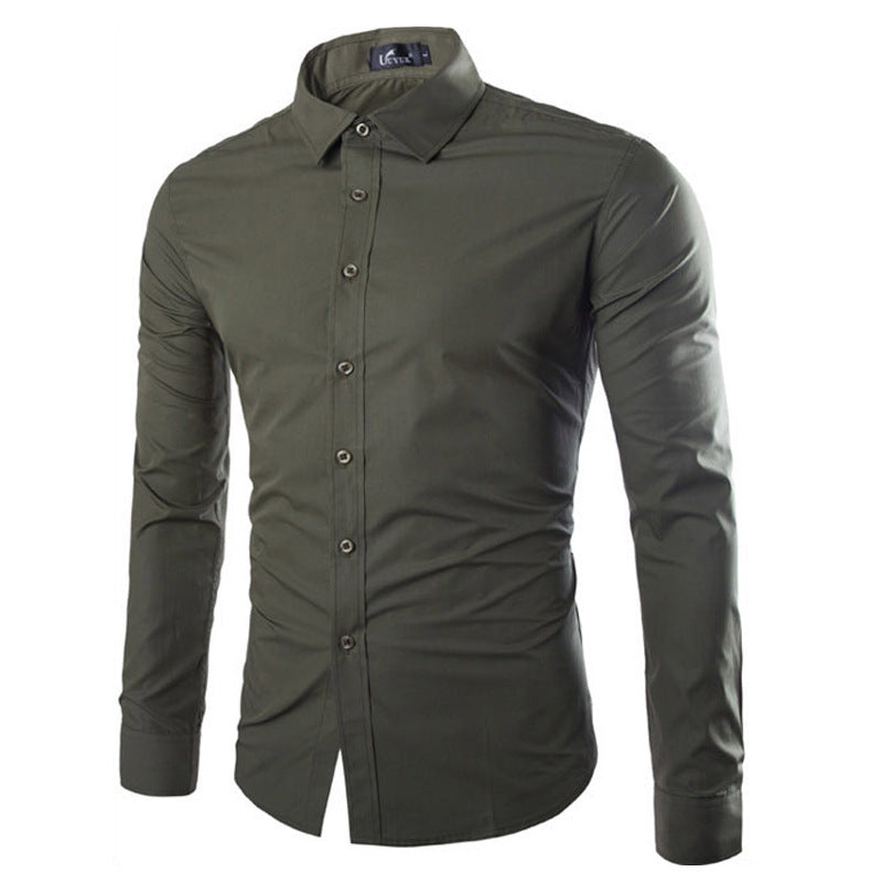 Streetwave Mens Elegant Long Sleeve Dress Shirt For Daily And Formal Wear With Smart Comfort