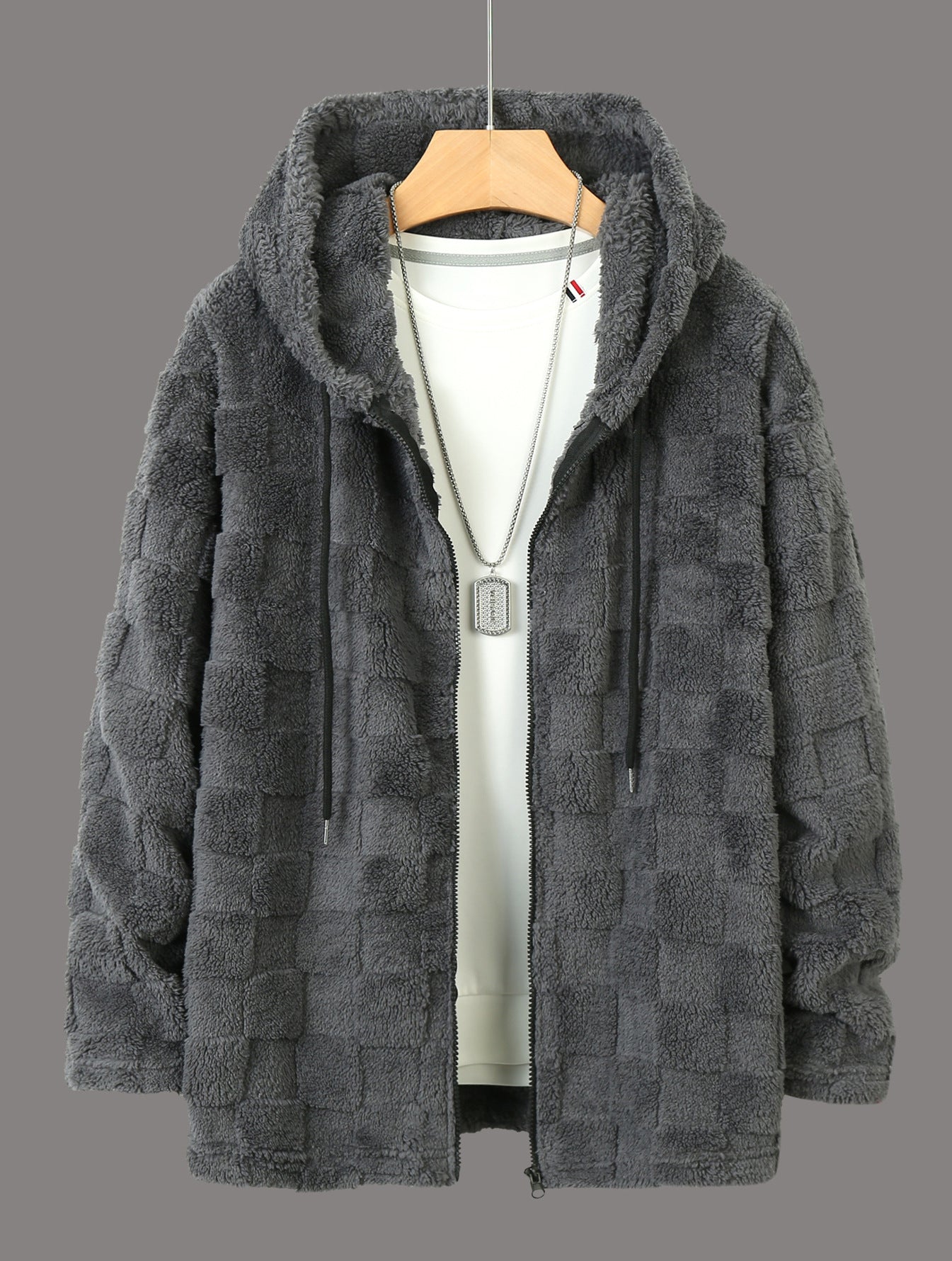 Mens Fleece Jacket With Structured Design Zip Front By Street Wave For Men Cozy Warmth
