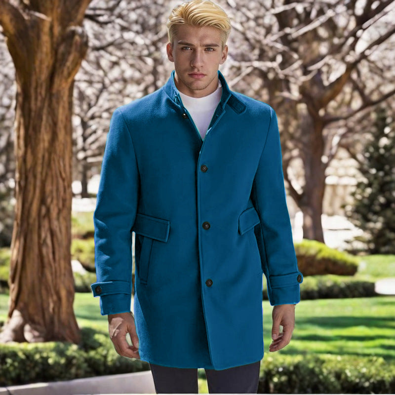 Street-Wave Mens Tailored Wool Coat Elegant Warm Winter Outerwear For Men Premium Quality