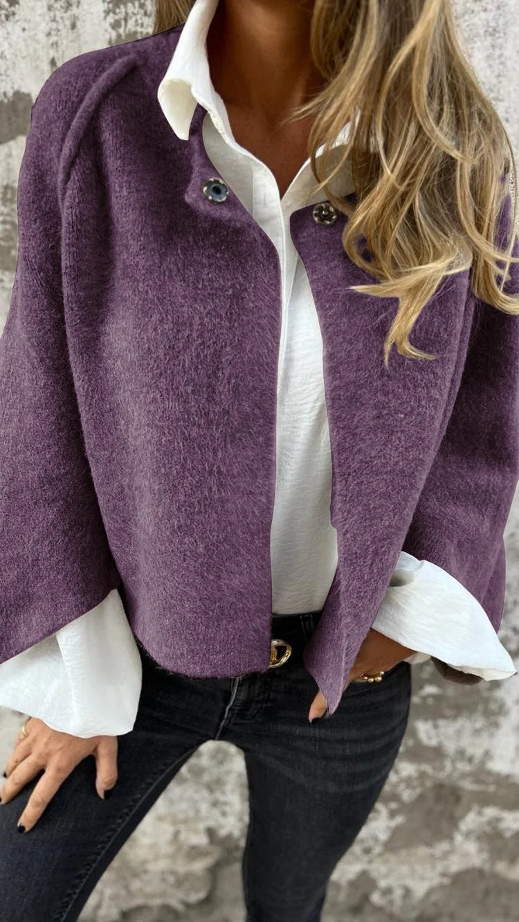 Street-Wave Cashmere Jacket For Women Luxurious Cozy Warmth Versatile Streetwear Fit