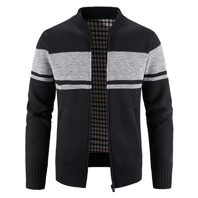 Mens Cardigan With Structured Knit Design Street-wave Premium Comfort For Men Ideal For Cold Weather