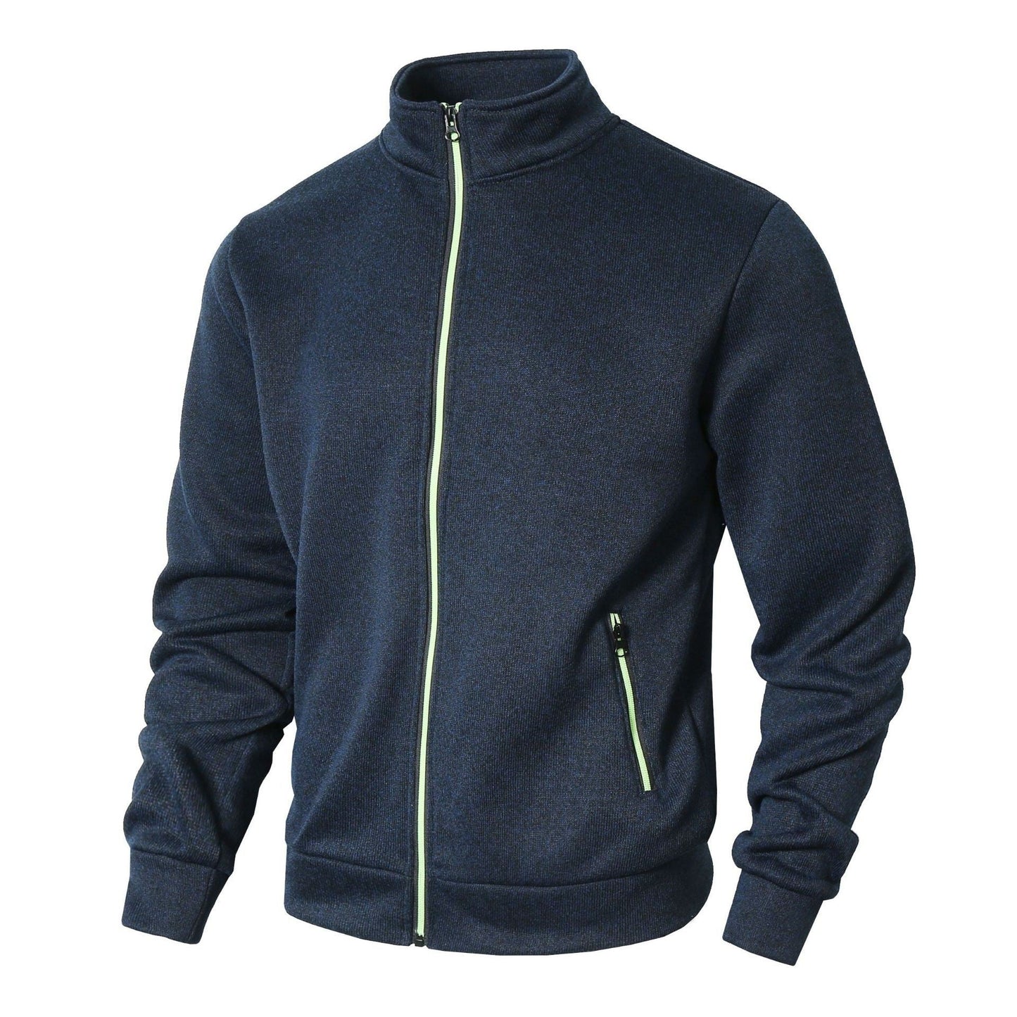 Street-wave Men's Fleece Jacket With High Collar And Full Zip For Cozy Warmth For Everyday Comfort
