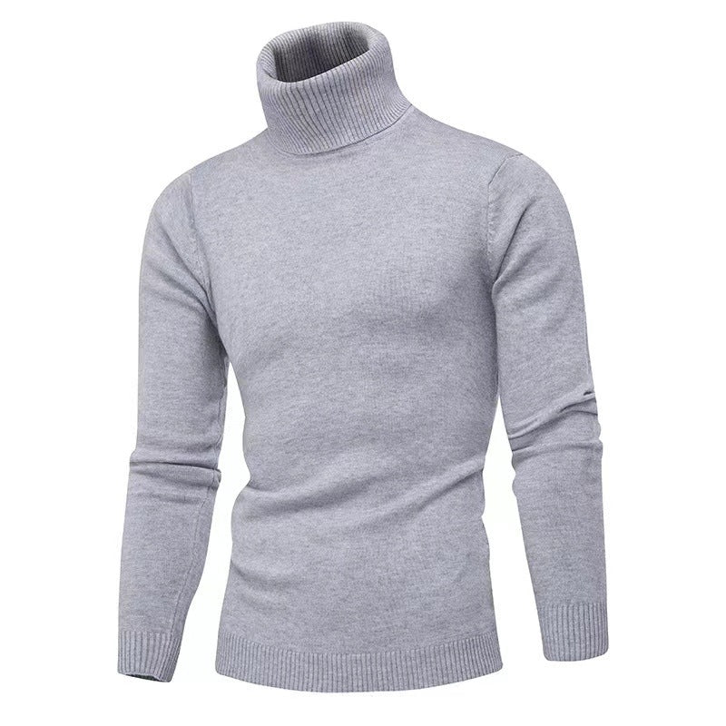 Street Wave Mens High Collar Knit Sweater Ultra Soft Wool Warmth For Men Everyday Comfort