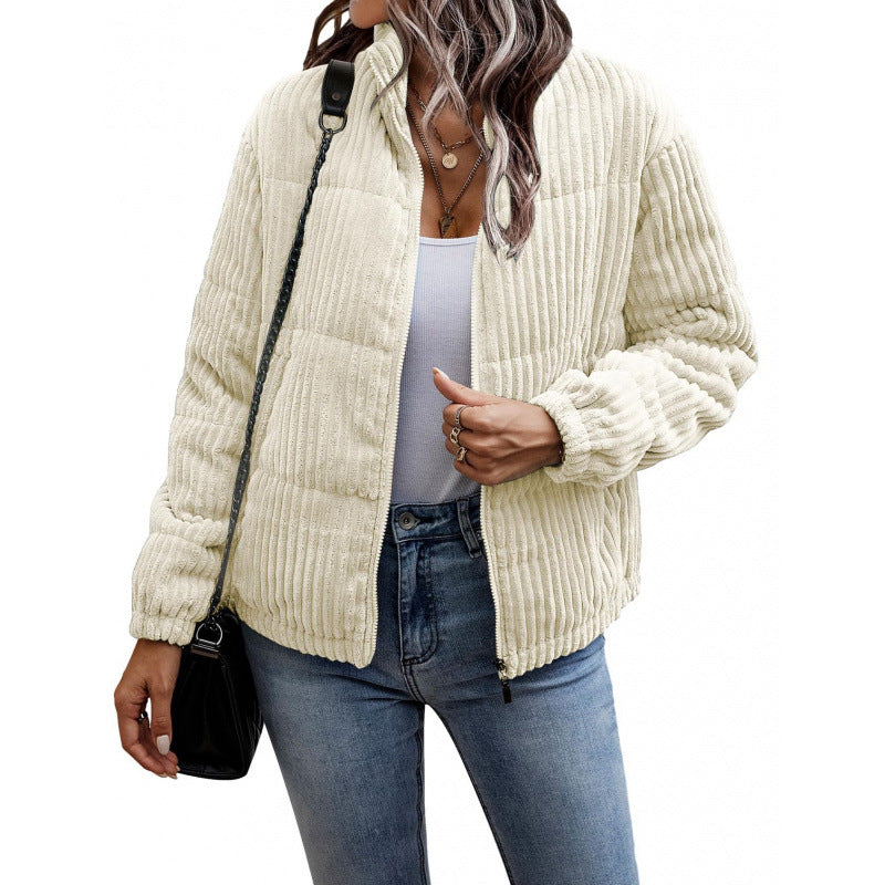 Womens Lightweight Quilted Jacket Street-Wave For Women Versatile Everyday Essential Cozy Warmth