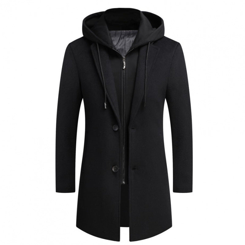 Street-Wave Women's Long Jacket With Removable Hood And Trendy Lined Interior For Modern City Wear