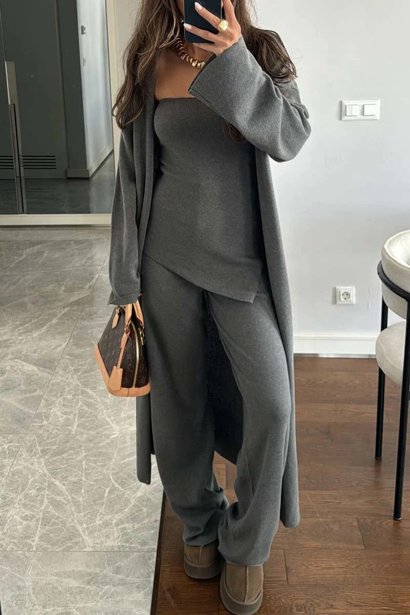 Street-Wave Womens Knit Jumpsuit Set Soft Cozy Comfort for Everyday Chic Versatile Wardrobe