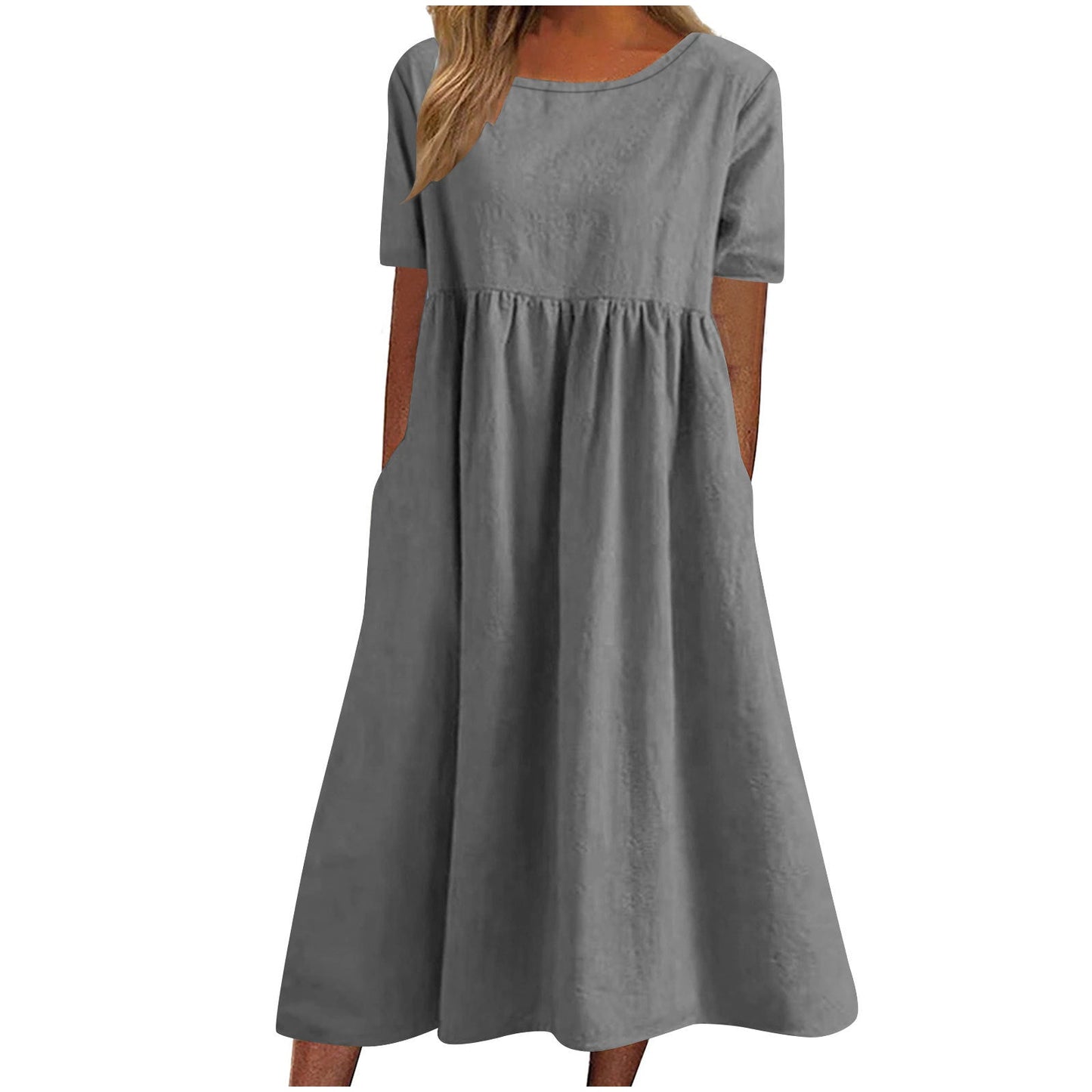 Street-Wave Casual Maxi Dress With Pockets For Women