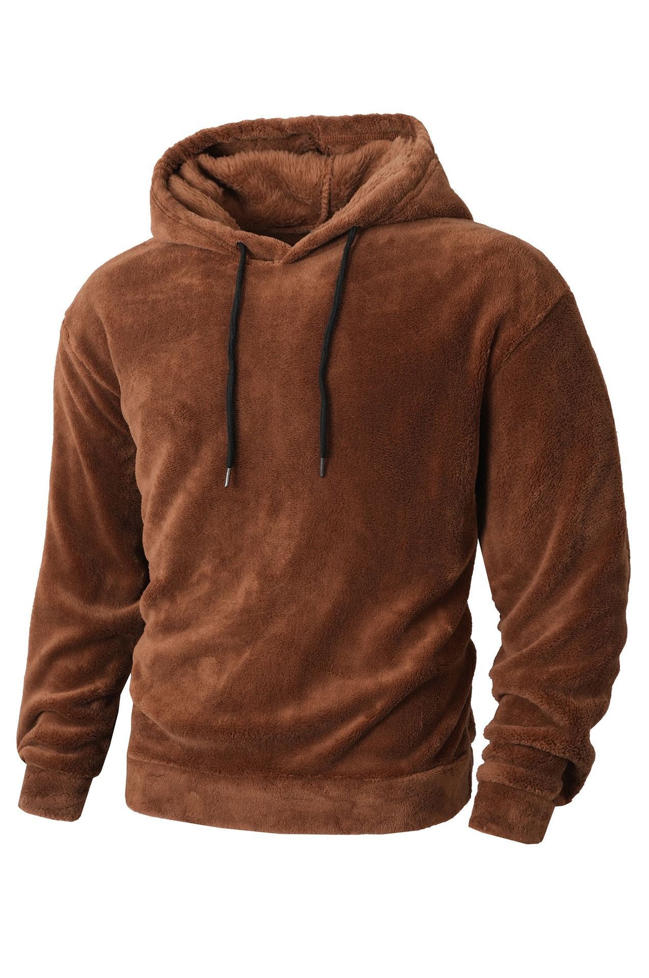 Street-Wave Mens Cozy Fleece Hoodie Sweatshirt For Warm Comfort And Street Style Everyday Wear
