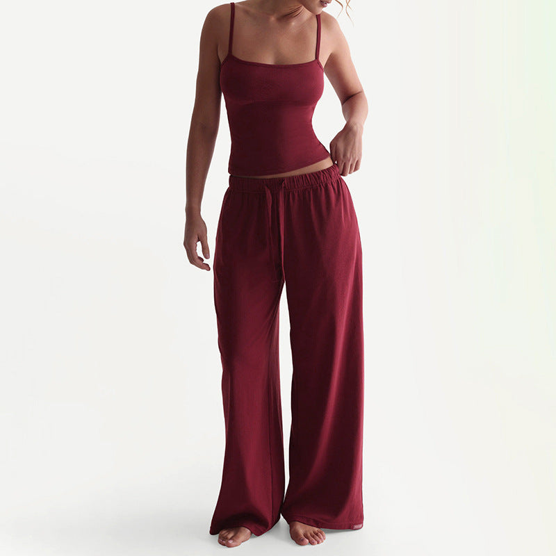 Streetwave Women Lounge Set With Relaxed Fit Top And Pants Soft Breathable Comfort For Home