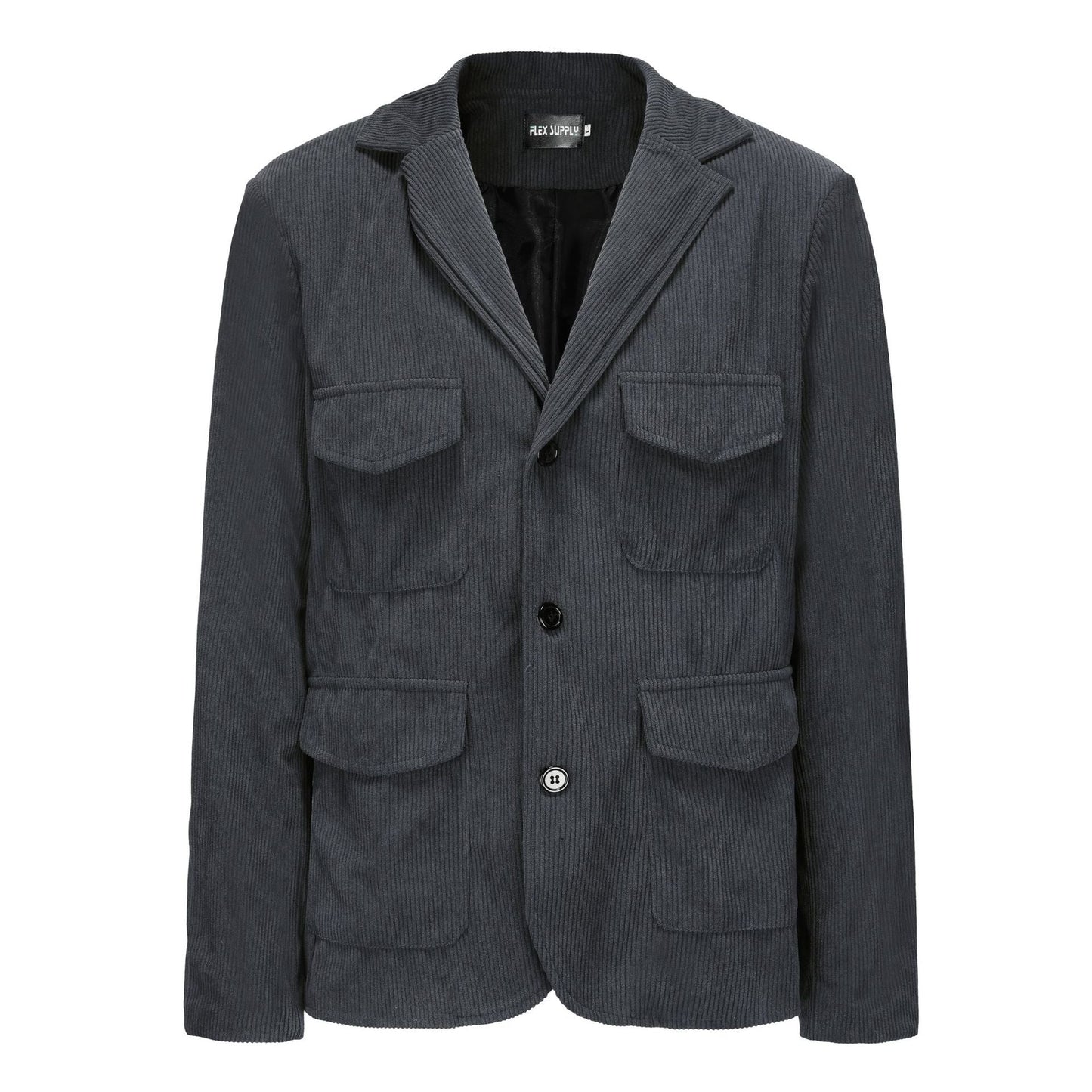 Streetwave Womens Corduroy Jacket With Front Patch Pockets For Casual Comfort And Everyday Wear