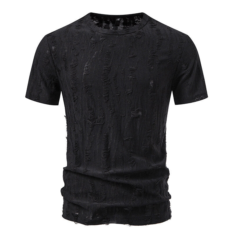 Mens Structured Vintage T Shirt Street-wave Premium Comfort Breathable Cotton Tee