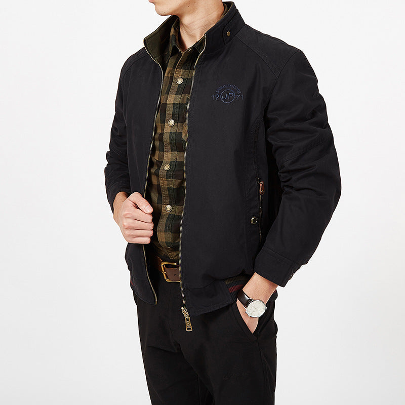 Men's Reversible Jacket With Zipper Breathable Mix Standard Fit Casual Look By Nordic Flair