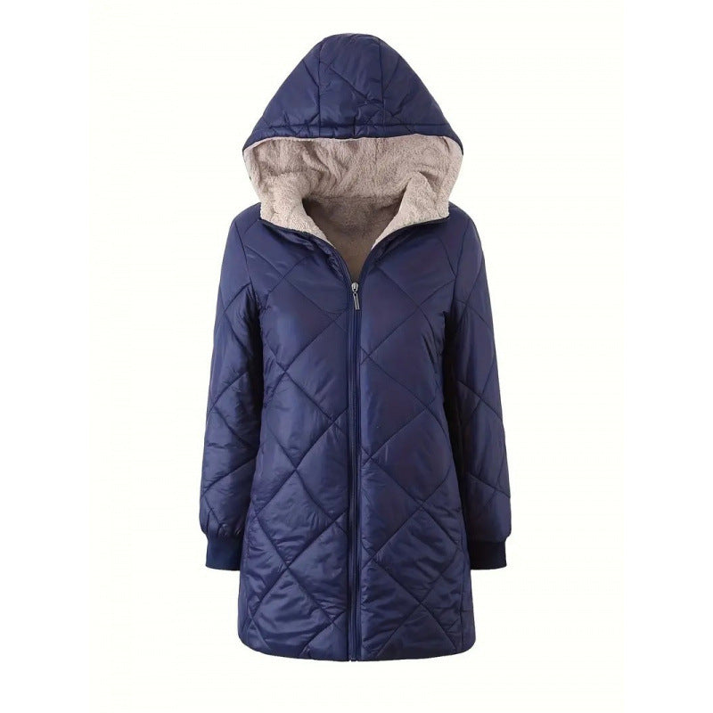 Street Wave Women's Quilted Winter Jacket For Cold Weather Comfort And Fashionable Everyday Outerwear
