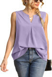 Street-Wave Women's Sleeveless Top With V-Neck Breathable Chic Effortless Fit For Summer