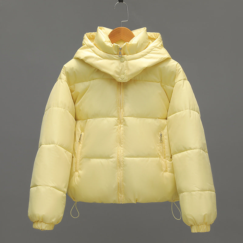 Street-Wave Quilted Winter Jacket For Women Warm Puffer With Zippered Pockets And Cozy Hood