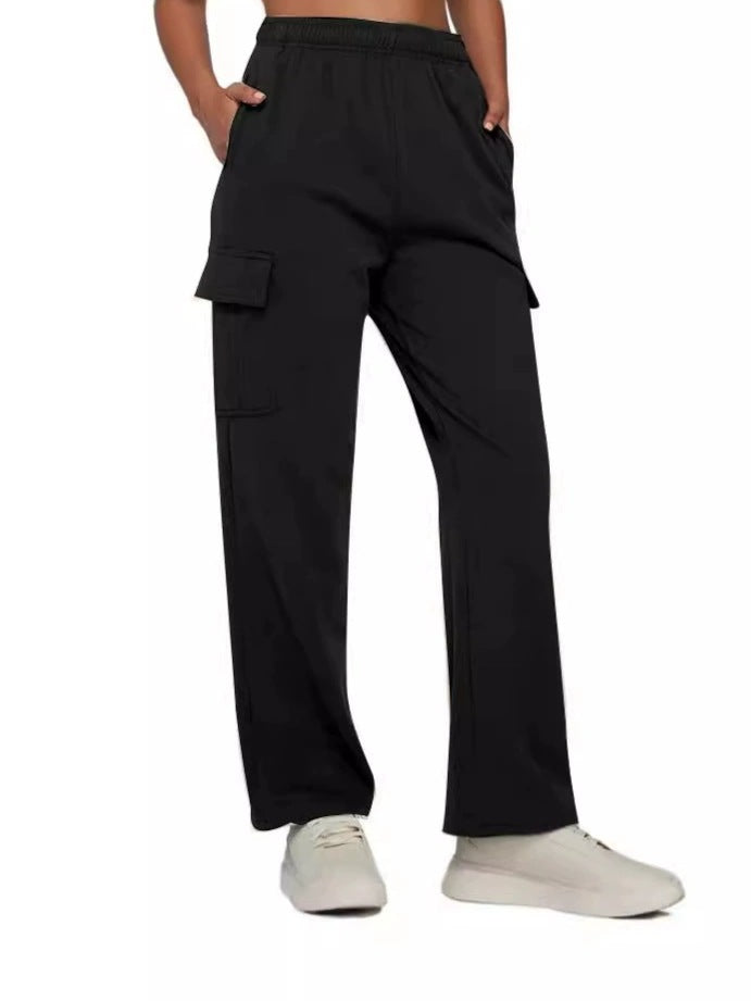 Street Wave Women's Cargo Pants With Wide Leg Fit And Handy Side Pockets For All Day Comfort Everyday Street Style