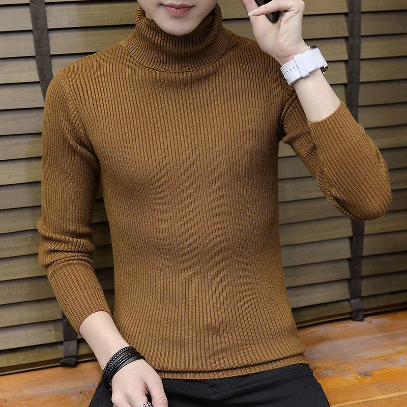 Street-Wave Women's Soft Ribbed Turtleneck Knit Sweater For Cozy Everyday Warmth And Comfort