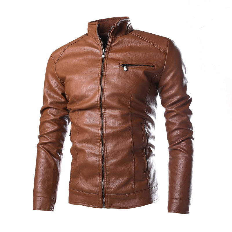Street Wave Men's Leather Jacket Modern Fit Soft Touch Comfort Premium Quality Coat for Everyday Style