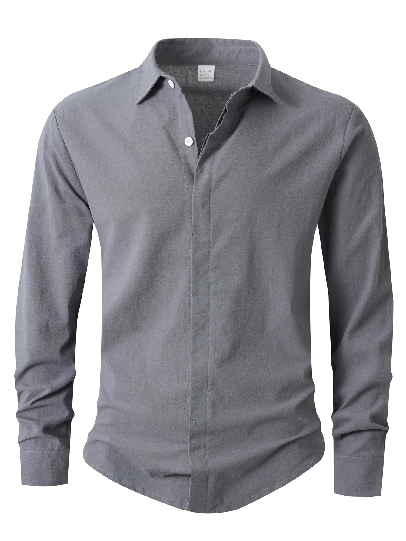 Street-wave Men Slim-Fit Casual Dress Shirt - Breathable Comfort, Elegant Everyday Workwear