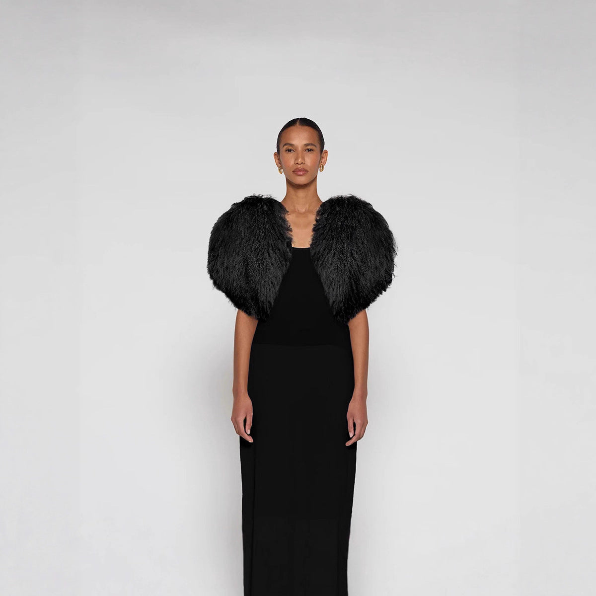 Street Wave Extravagant Faux Fur Jacket For Women With Voluminous Dramatic Silhouette