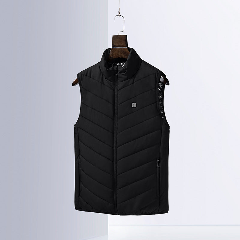 Streetwave Womens Quilted Puffer Vest With High Collar And Secure Pockets For Cold Weather