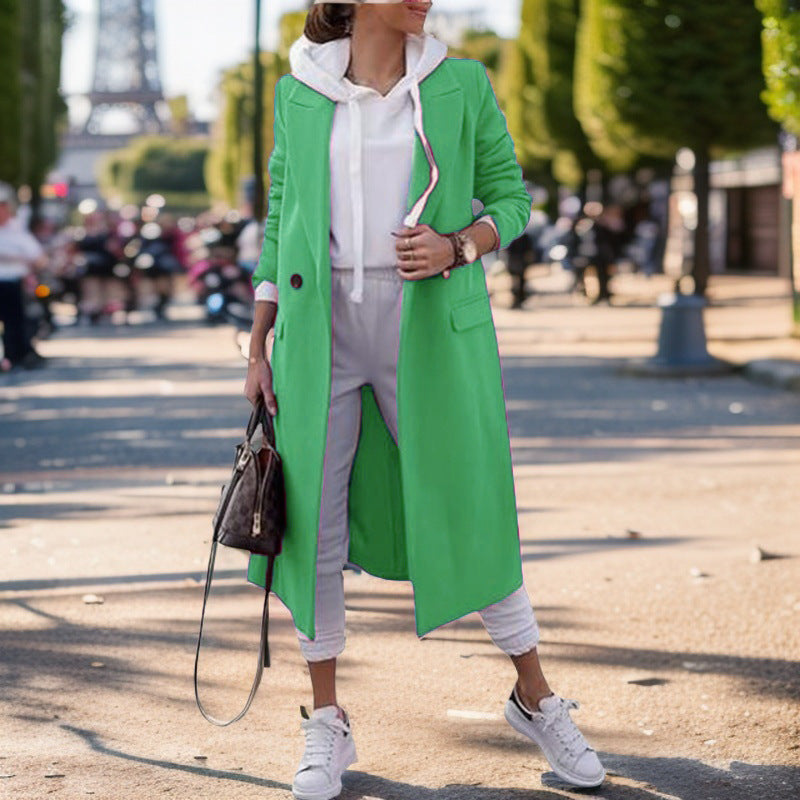 Street-wave Long Blazer For Women, Elegant Luxurious Comfort, Trendy Officewear Collection