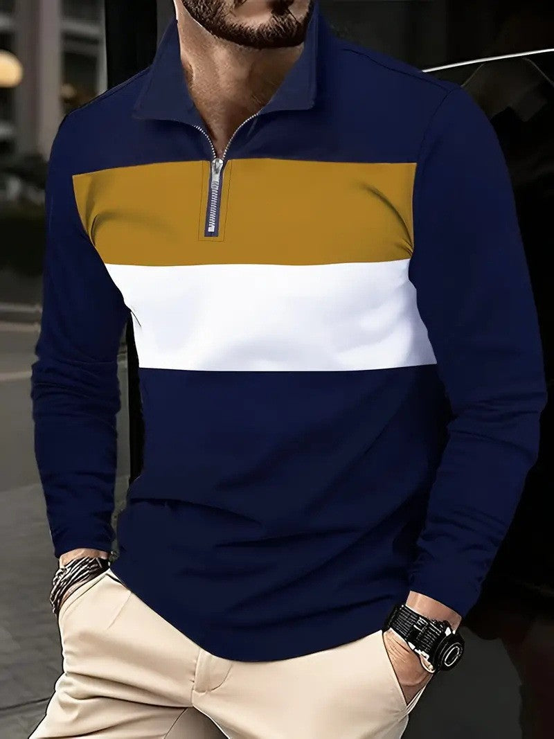 Streetwave Men's Zip Up Pullover With Modern Quarter Zip For Everyday Comfort And Style