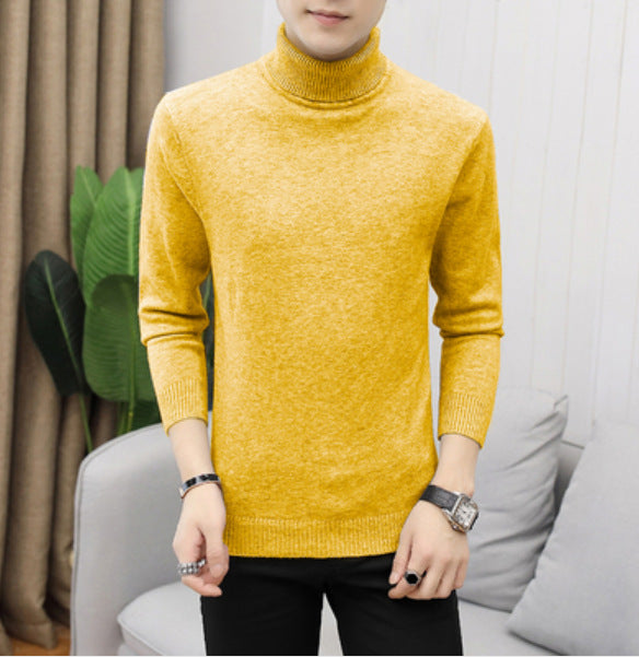 Mens Turtleneck Sweater 100 Cotton Street-wave Ultra Soft Comfort For Modern Gentlemen