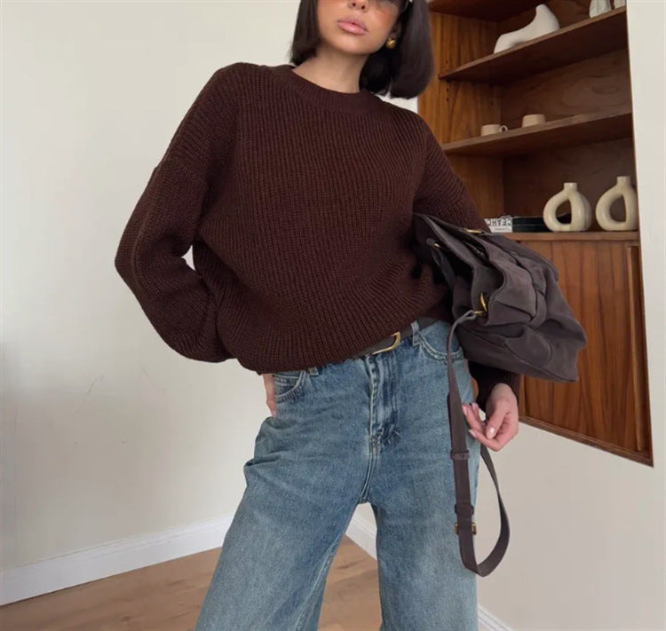 Oversized Knit Sweater Kinsley By Street-Wave Unisex Cozy Comfort