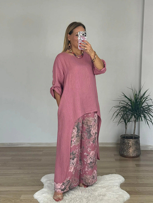 Street Wave Linen Tunic Top For Women Relaxed Fit Breathable Linen Casual Chic All Day Comfort