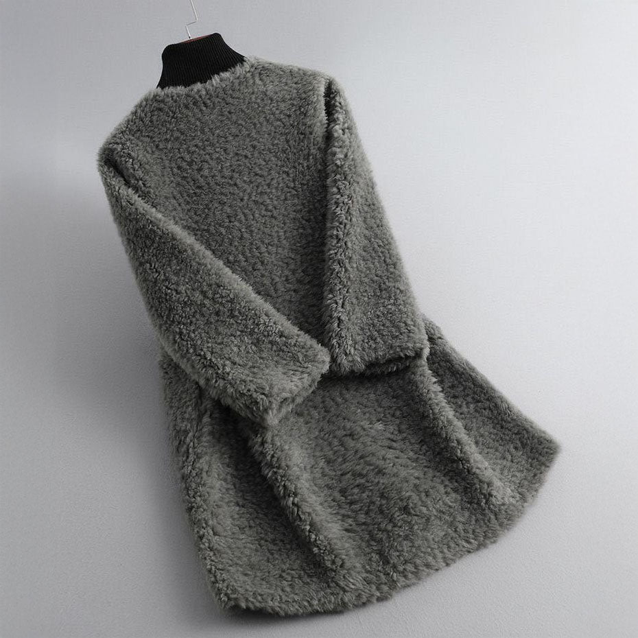 Street-Wave Teddy Jacket Loose Fit Soft Cozy Winter Ready Outerwear For Women Stylish Everyday Wear