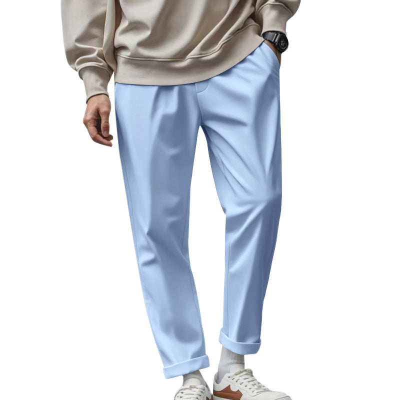 Street Wave Mens Elegant Chino Pants With Comfortable Waistband And Modern Cut For Everyday Wear