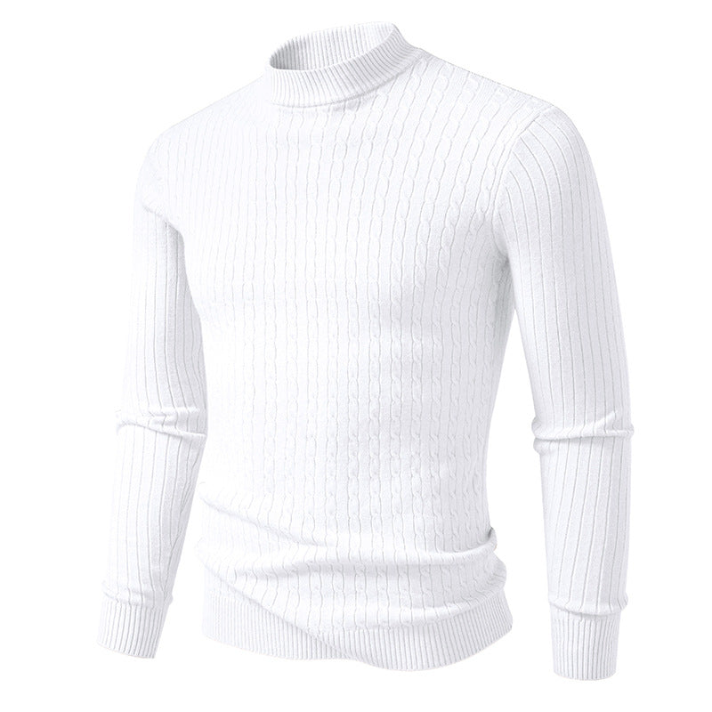 Mens Cable Knit Turtleneck Sweater Streetwave Warm Cozy Premium Quality Classic Fit For Men