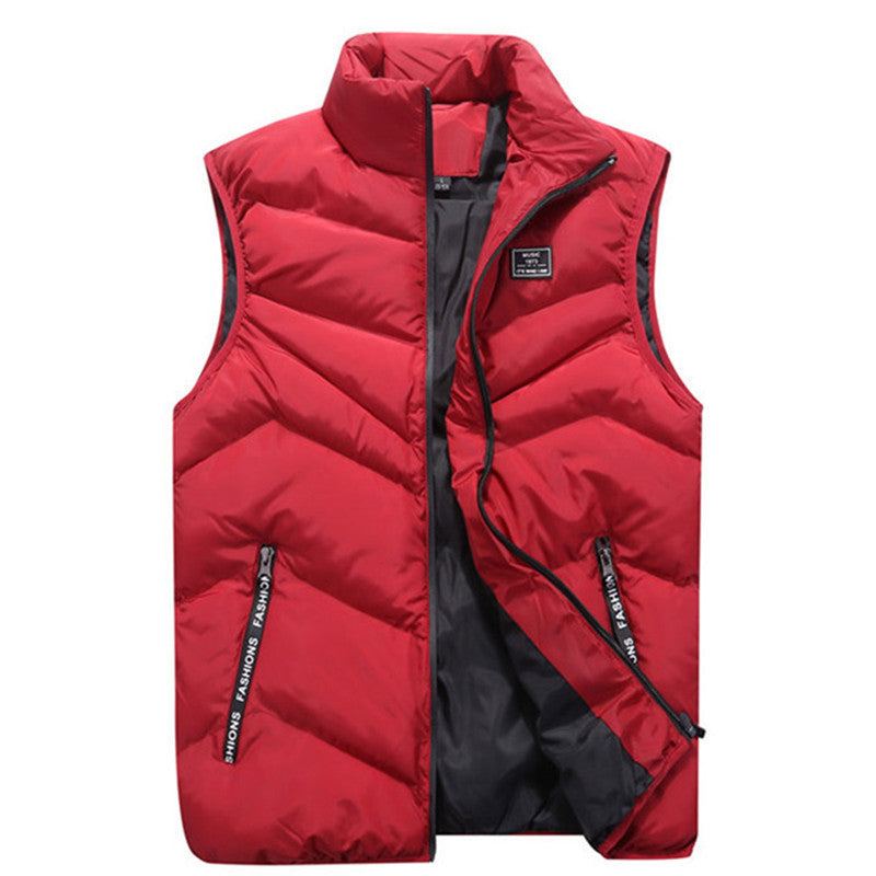 Women's Quilted Puffer Vest With High Collar And Side Zip Pockets Street-wave Versatile Warmth For Women