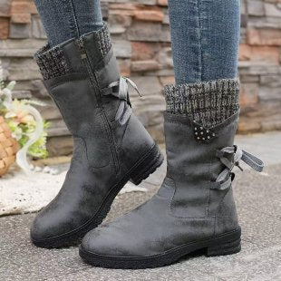 Street-Wave Women's Fashion Ankle Boots With Stylish Details And Practical Zipper