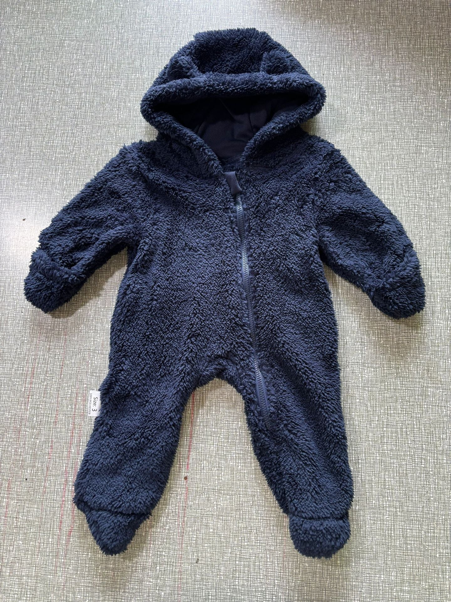 Street-wave Toddler Fleece Hooded Onesie Cozy Warm Winter Coverall For Toddlers Weatherproof