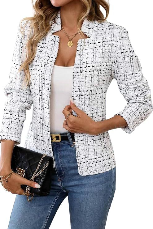 Streetwave Womens Fashion Blazer Elegant Tailored Jacket For Office And Evening Wear