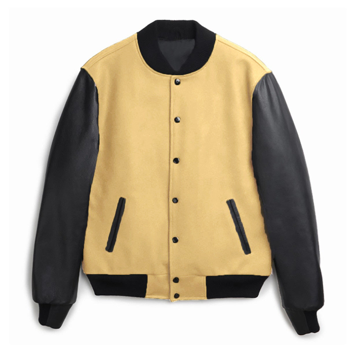 Street Wave Womens Trendy Baseball Jacket With Leather Sleeves And Practical Pockets